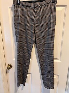 H&M Men's Plaid Dress Pants in Gray and Black